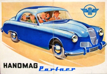 Hanomag Partner Prototype Modelprogram 1951 Carbrochure (2815)